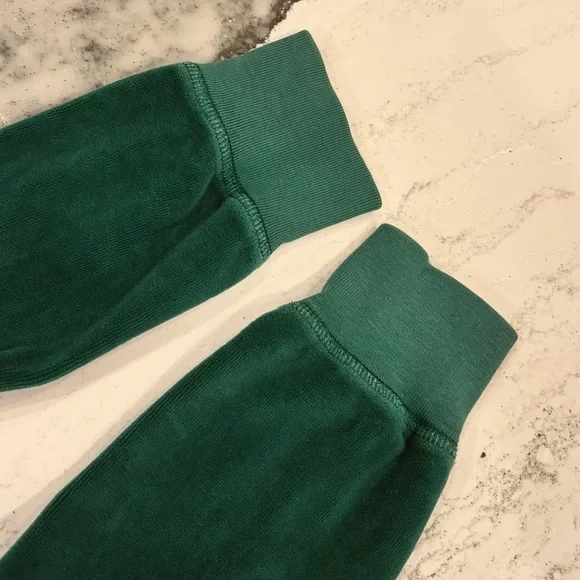 Y2K Juicy Couture Vintage Green Velour Full Zip Tracksuit Jacket 💚 American Made - Picture 10 of 16